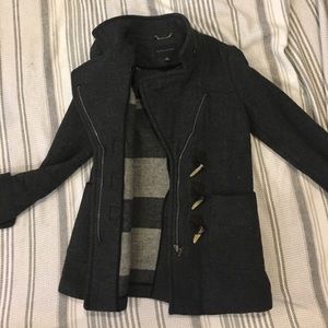 BR wool toggle coat